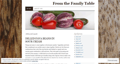 Desktop Screenshot of fromthefamilytable.com