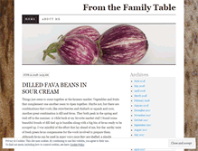 Tablet Screenshot of fromthefamilytable.com